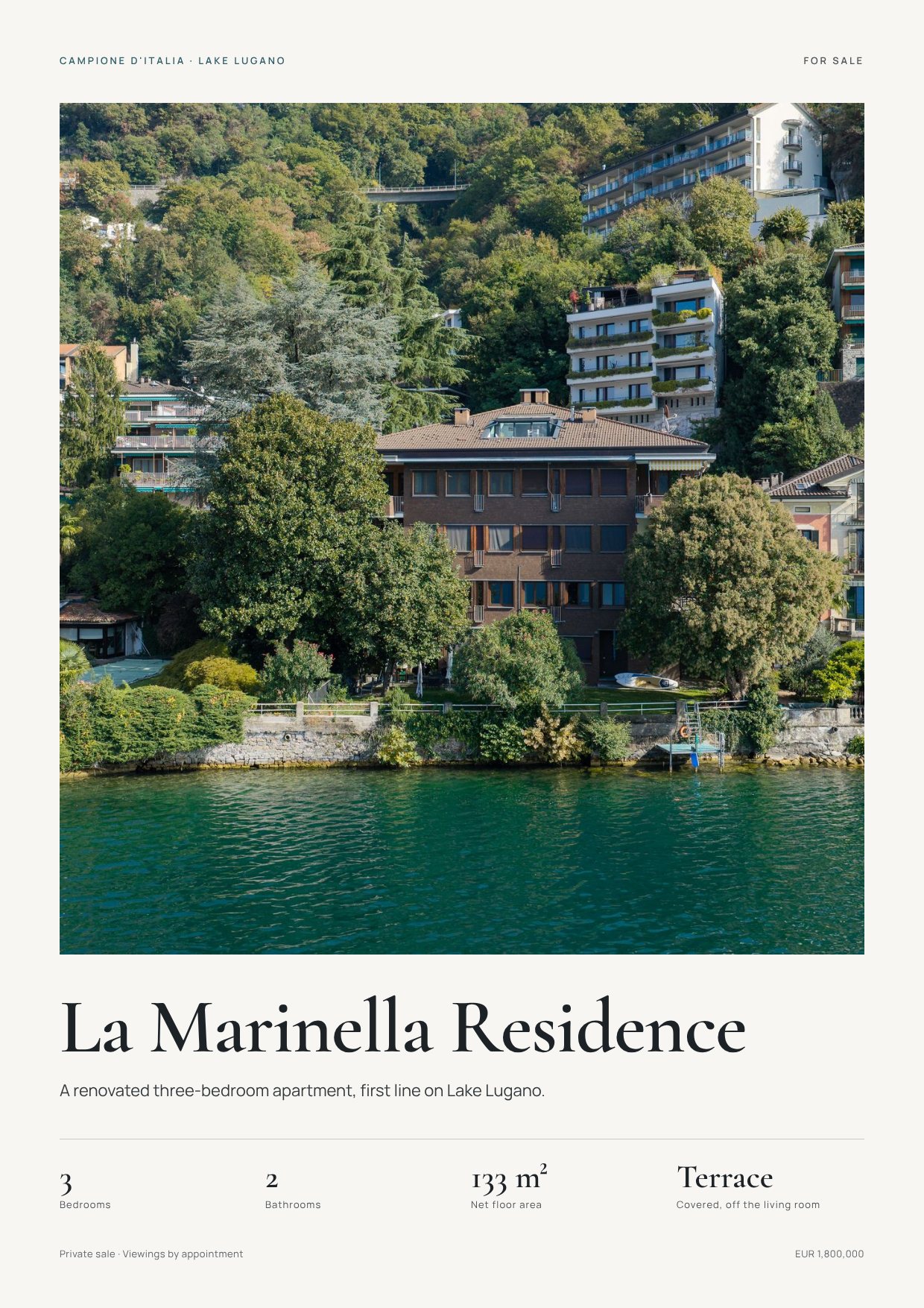 Brochure page 1, Cover