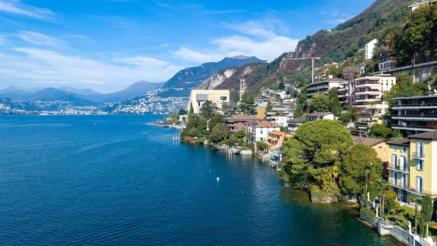 Campione and the bay of Lugano