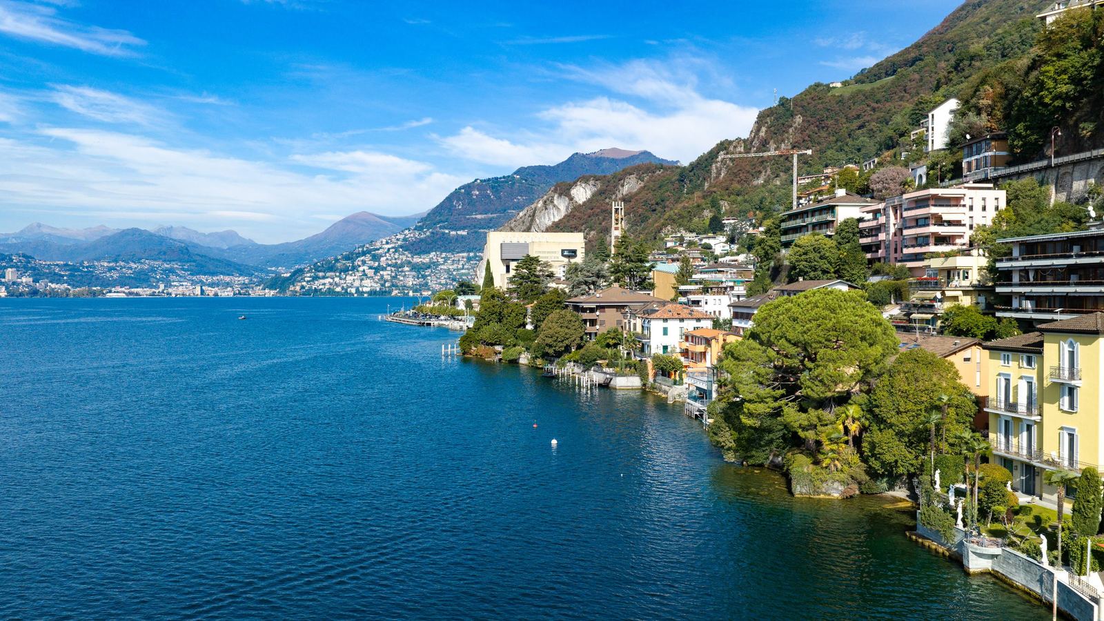The Campione shoreline